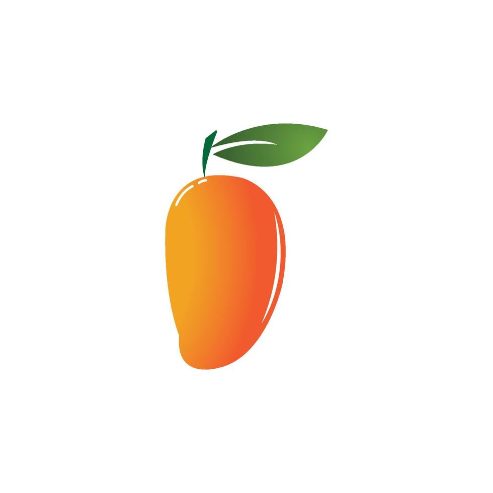 design de ilustração de ícone de vetor de frutas de manga