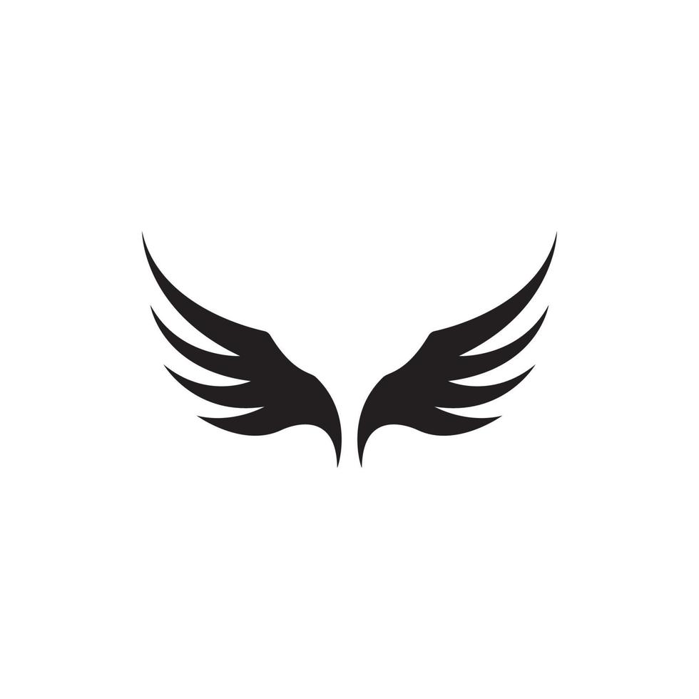 design de vetor de logotipo de ilustração de asa