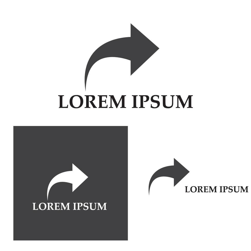 seta ilustração vetorial ícone logotipo modelo de design vetor