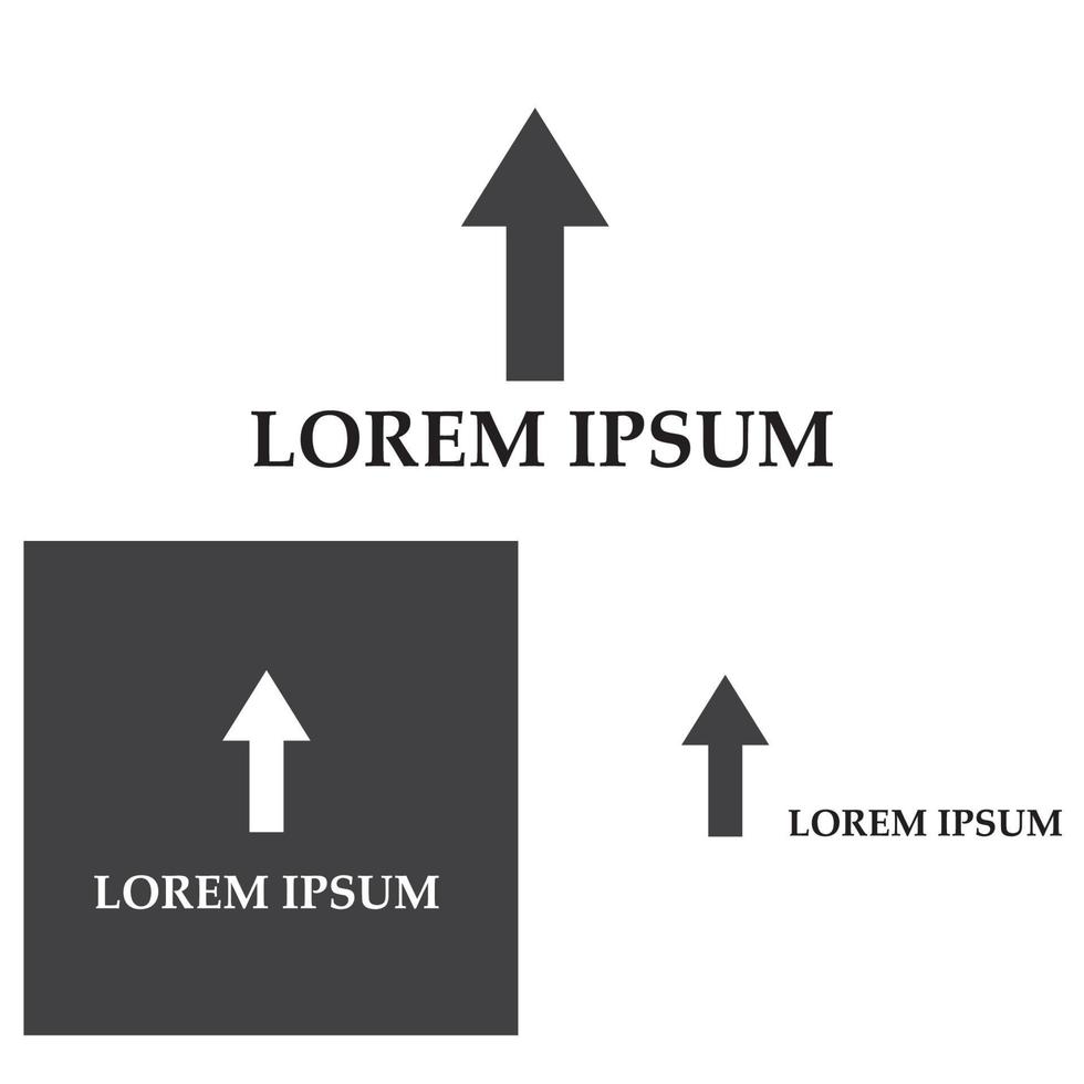 seta ilustração vetorial ícone logotipo modelo de design vetor