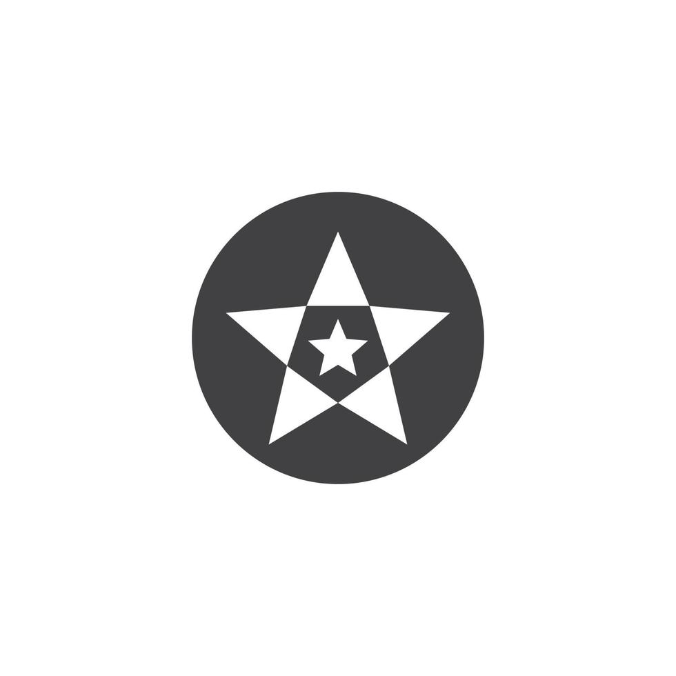 modelo de vetor de ícone de logotipo de estrela