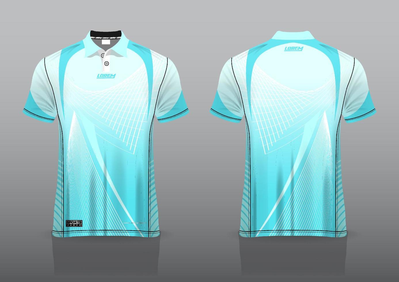 design de uniforme de camisa polo para esportes ao ar livre vetor