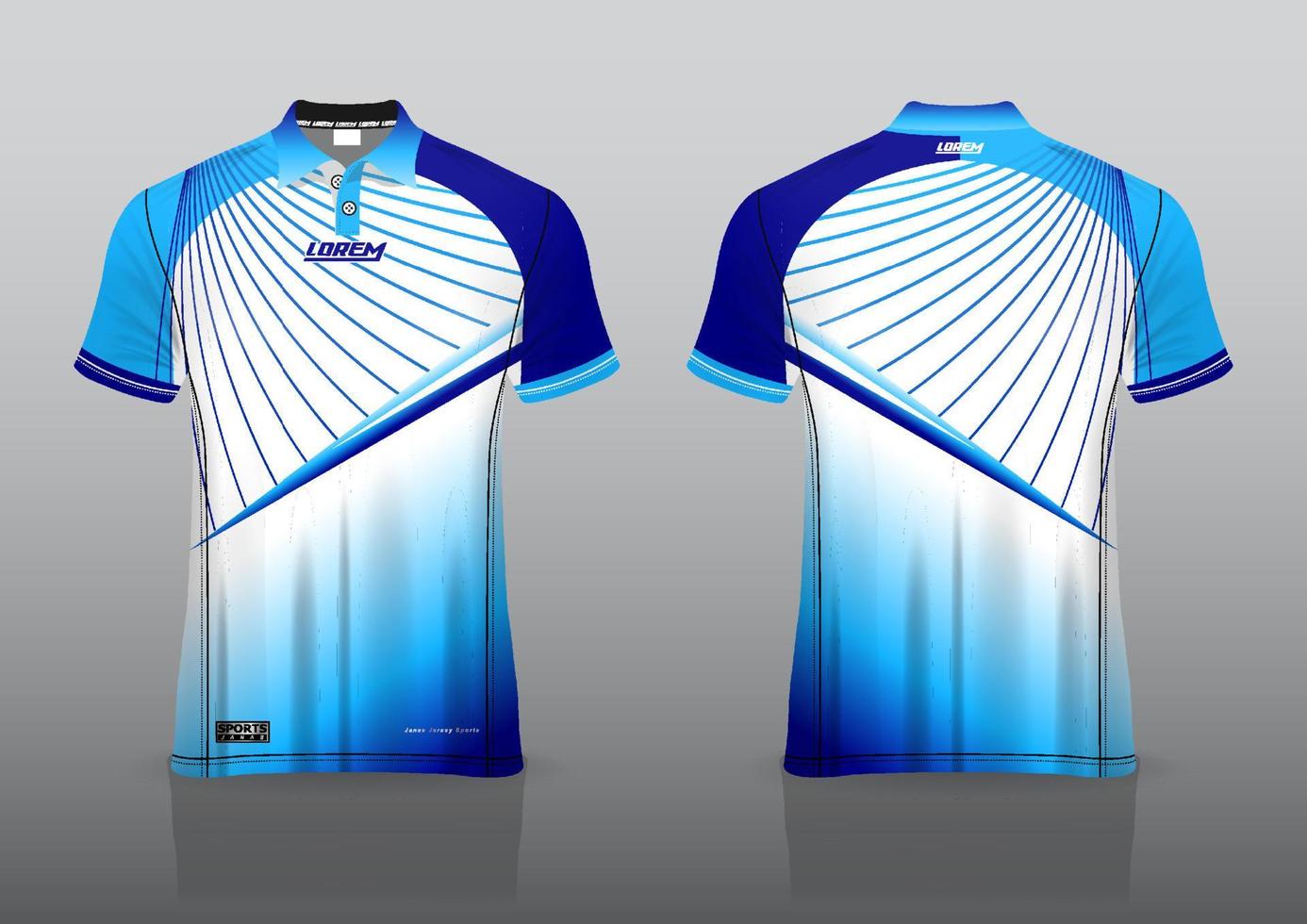 design de uniforme de camisa polo para esportes ao ar livre vetor