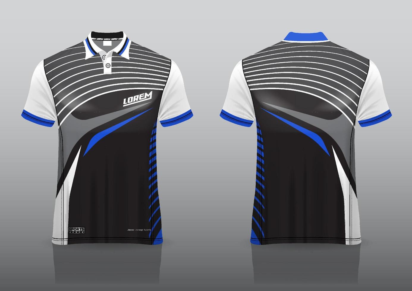 design de uniforme de camisa polo para esportes ao ar livre vetor