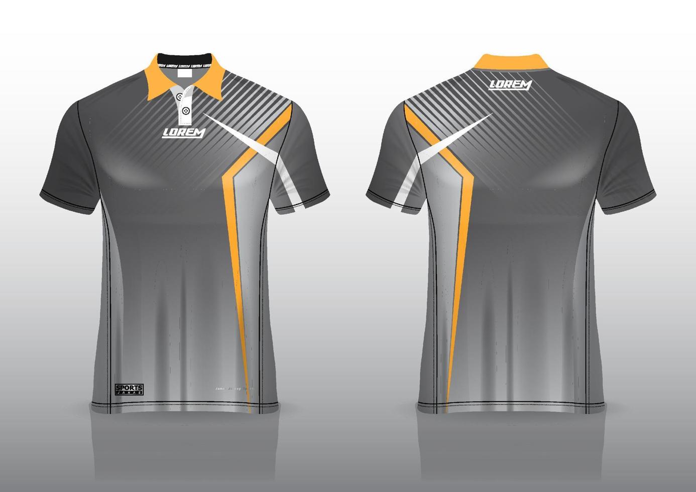 design de uniforme de camisa polo para esportes ao ar livre vetor