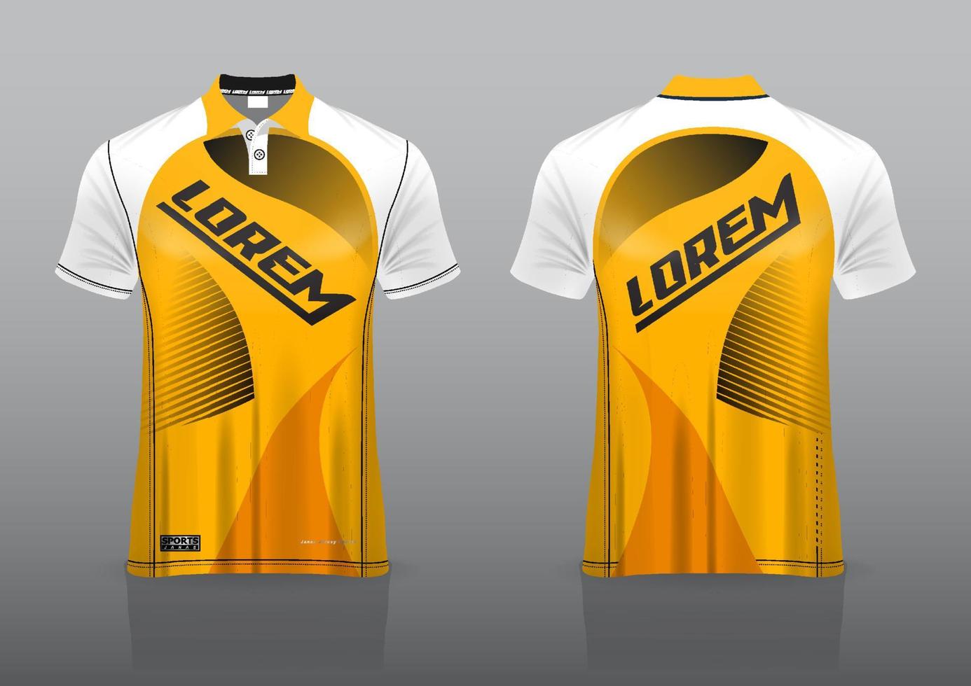 design de uniforme de camisa polo para esportes ao ar livre vetor