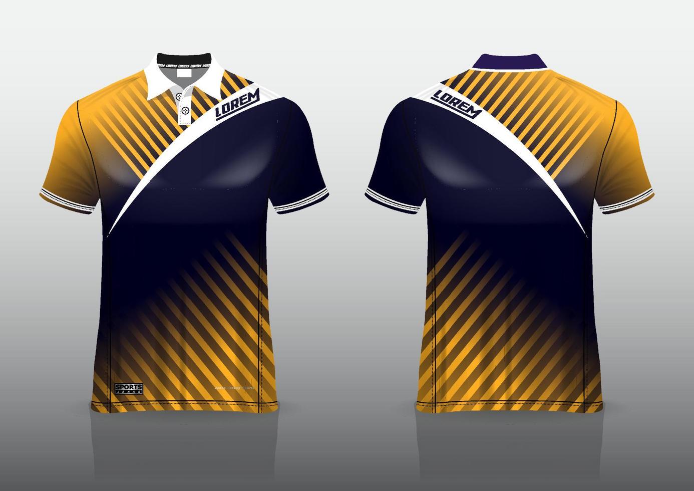 design de uniforme de camisa polo para esportes ao ar livre vetor