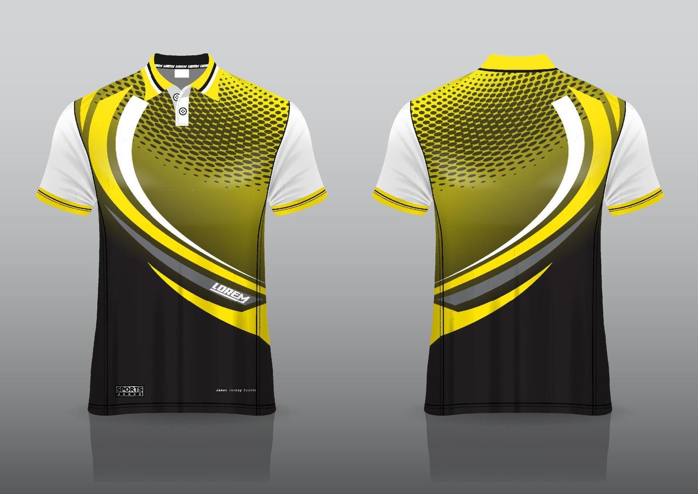 design de uniforme de camisa polo para esportes ao ar livre vetor