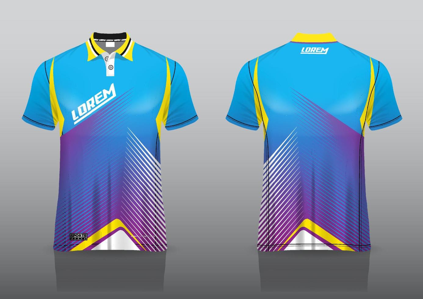 design de uniforme de camisa polo para esportes ao ar livre vetor