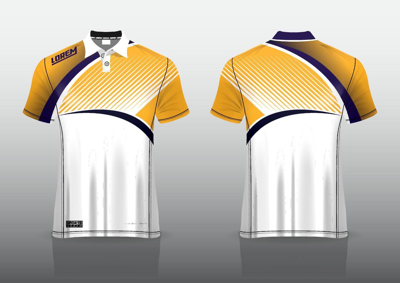 design de uniforme de camisa polo para esportes ao ar livre vetor