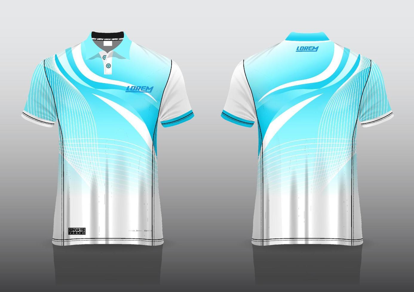 design de uniforme de camisa polo para esportes ao ar livre vetor