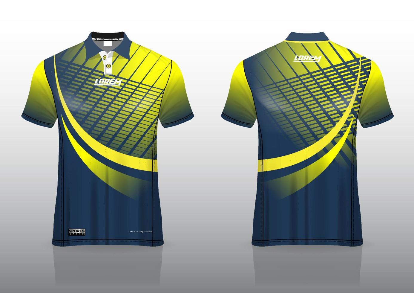 design de uniforme de camisa polo para esportes ao ar livre vetor