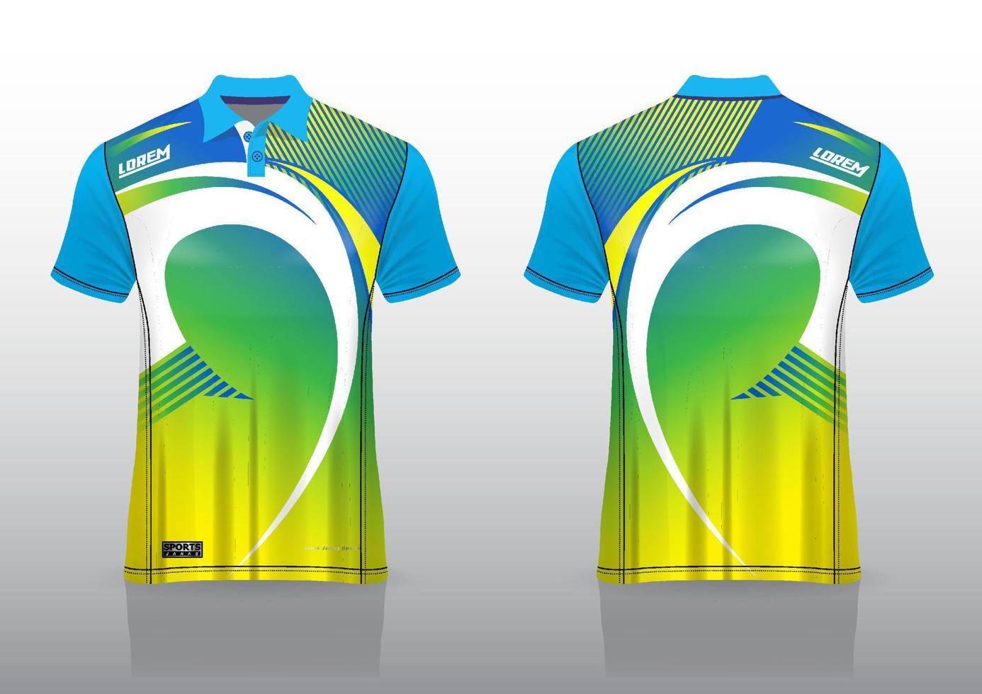 design de uniforme de camisa polo para esportes ao ar livre vetor