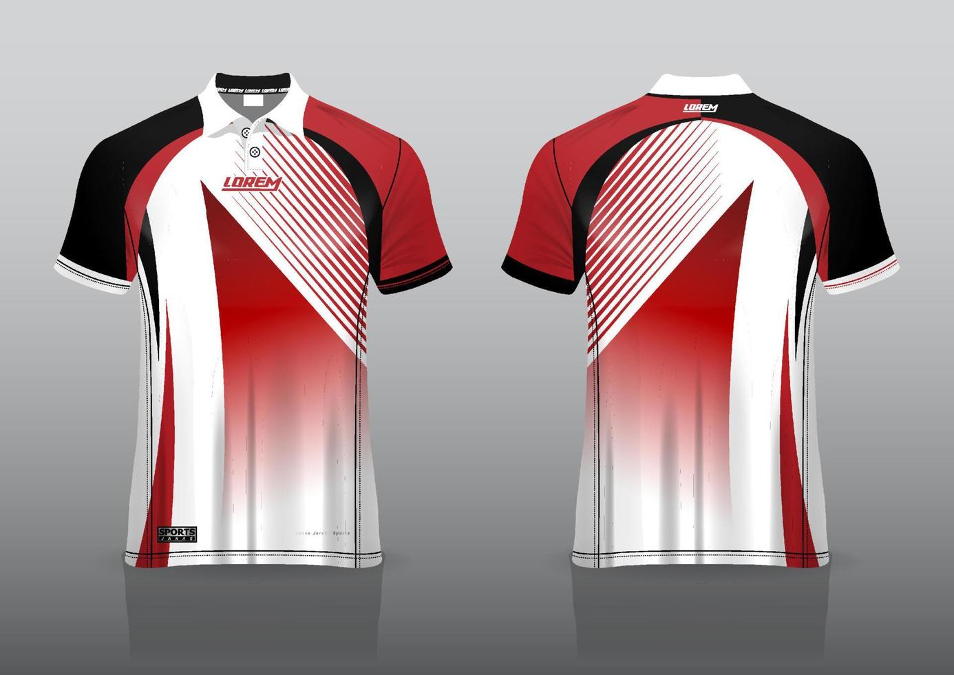 design de uniforme de camisa polo para esportes ao ar livre vetor