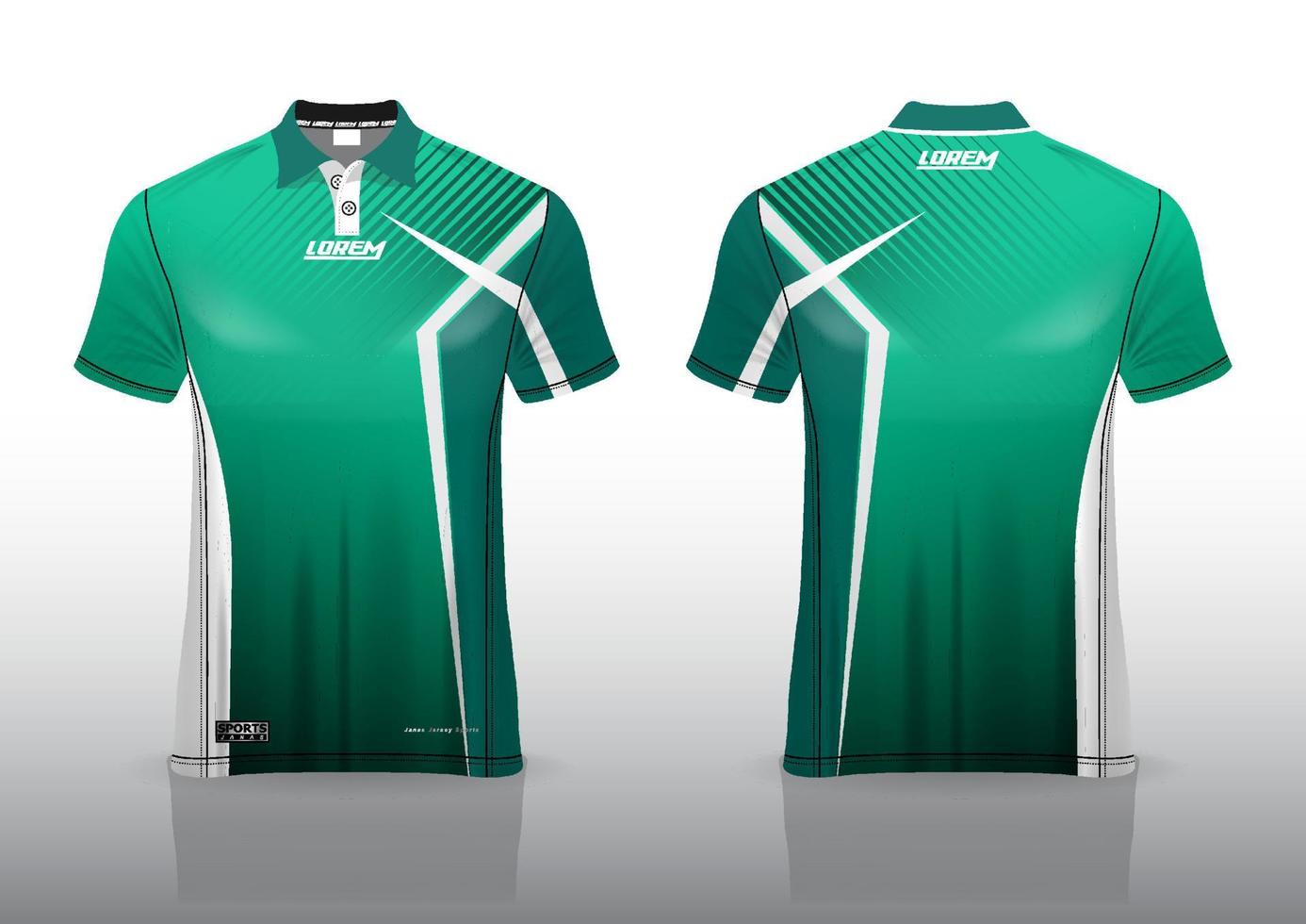 design de uniforme de camisa polo para esportes ao ar livre vetor