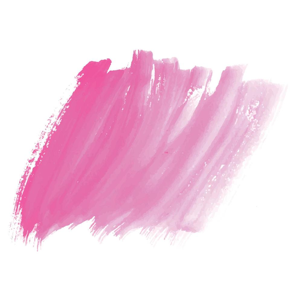 mão desenhar pincelada rosa projeto aquarela vetor