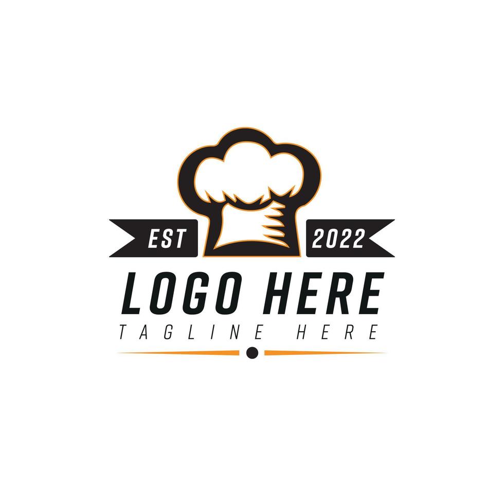 modelo de identidade de marca para restaurante, modelo de design de logotipo de café de comida vetor