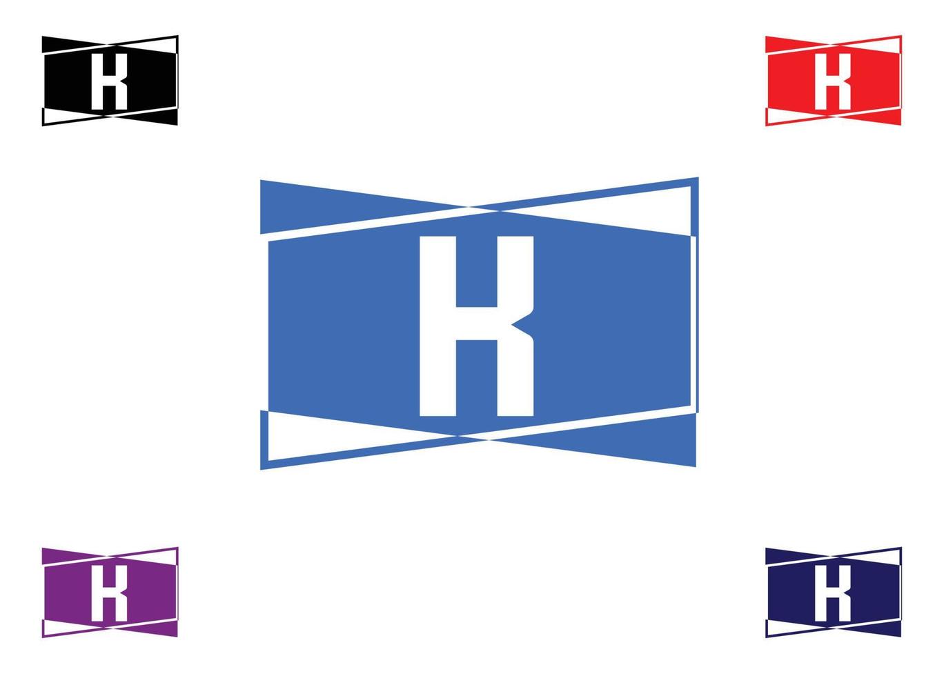 logotipo da letra k e modelo de design de ícone vetor