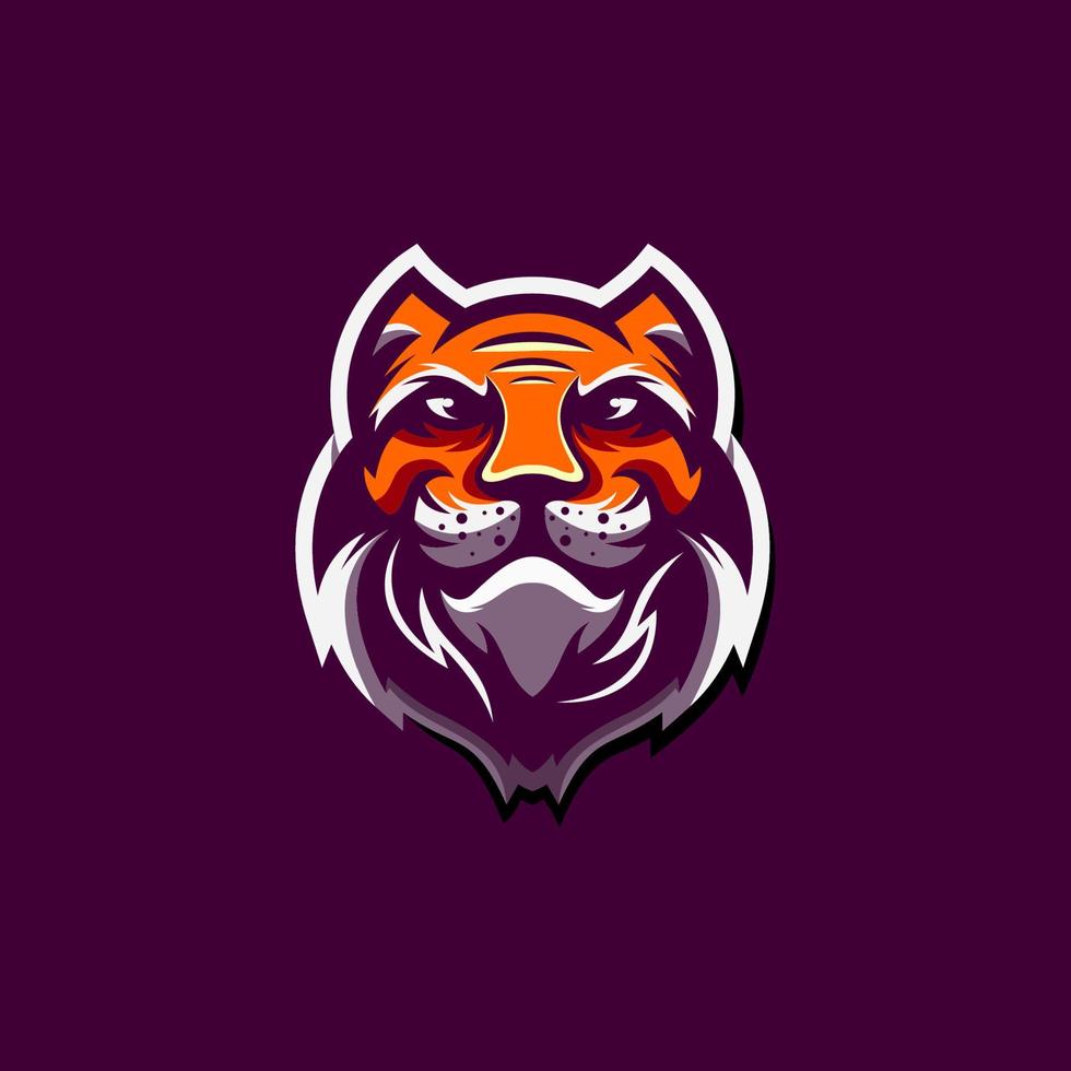 design do logotipo do tigre vetor