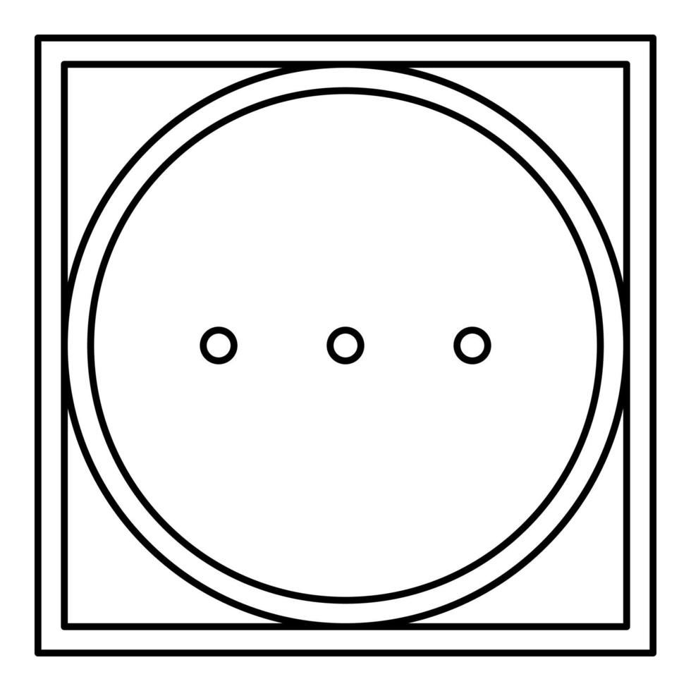 tambor de secagem na máquina modo de alta temperatura símbolos de cuidados com roupas conceito de lavagem ícone de sinal de lavanderia contorno ilustração vetorial de cor preta imagem de estilo plano vetor