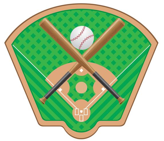 ilustração vetorial de beisebol vetor