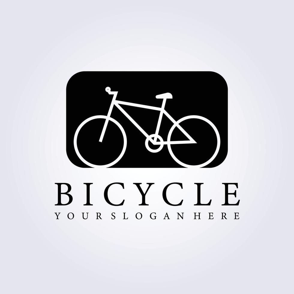 design de ilustração vetorial de logotipo de bicicleta vintage vetor