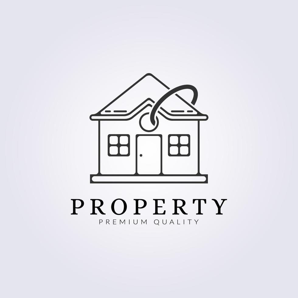 casa abstrata com símbolo de ícone de logotipo de marca propriedade em casa, design de ilustração vetorial de vendas em casa vetor