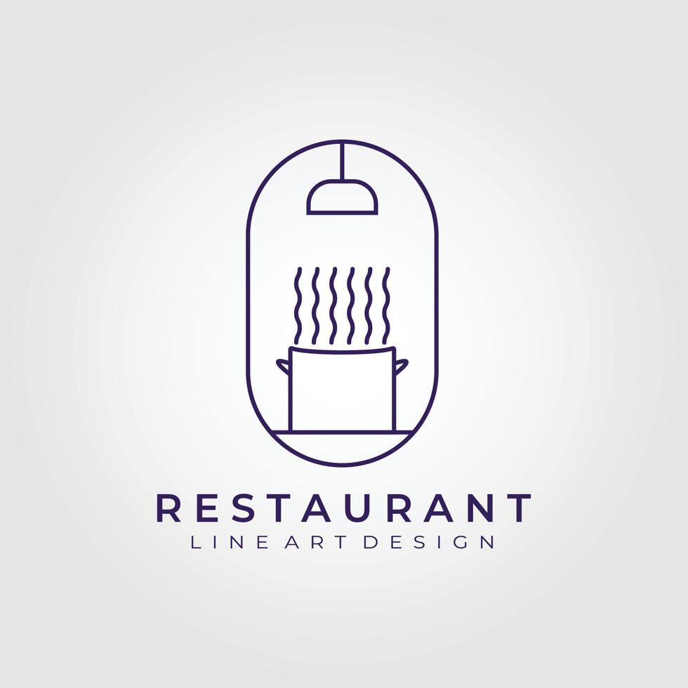 chef, cozinha, restaurante estilo de vida logotipo ilustração vetorial design gráfico, minimalista, arte de linha, decoração vetor