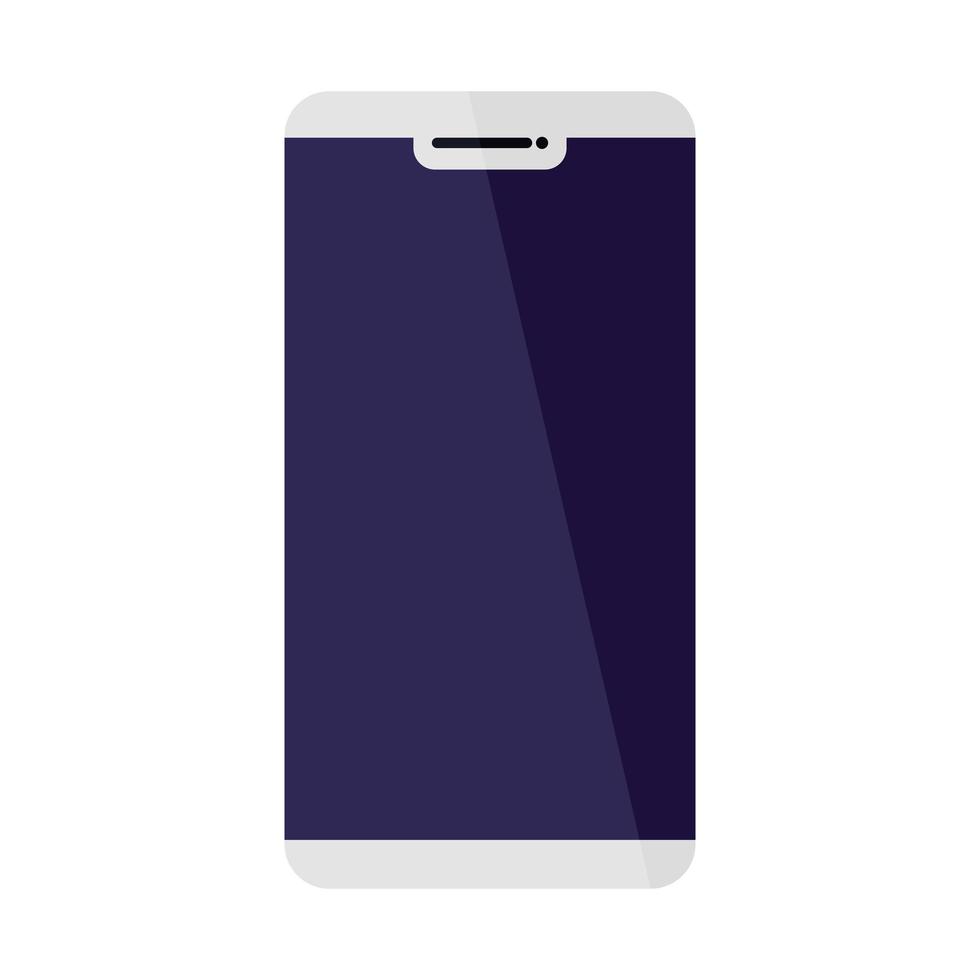 telefone celular, dispositivo smartphone em fundo branco vetor