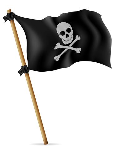 ilustração em vetor bandeira pirata