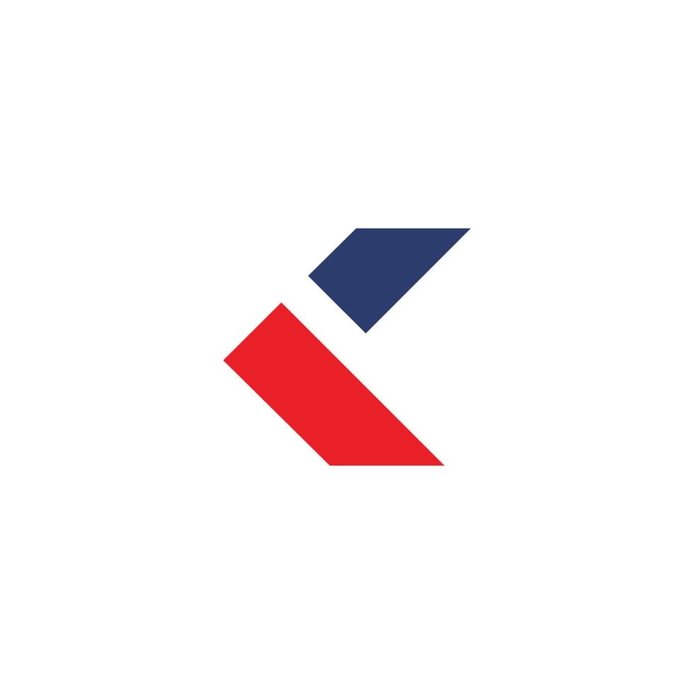 o design do logotipo das iniciais da letra k é forte e moderno vetor