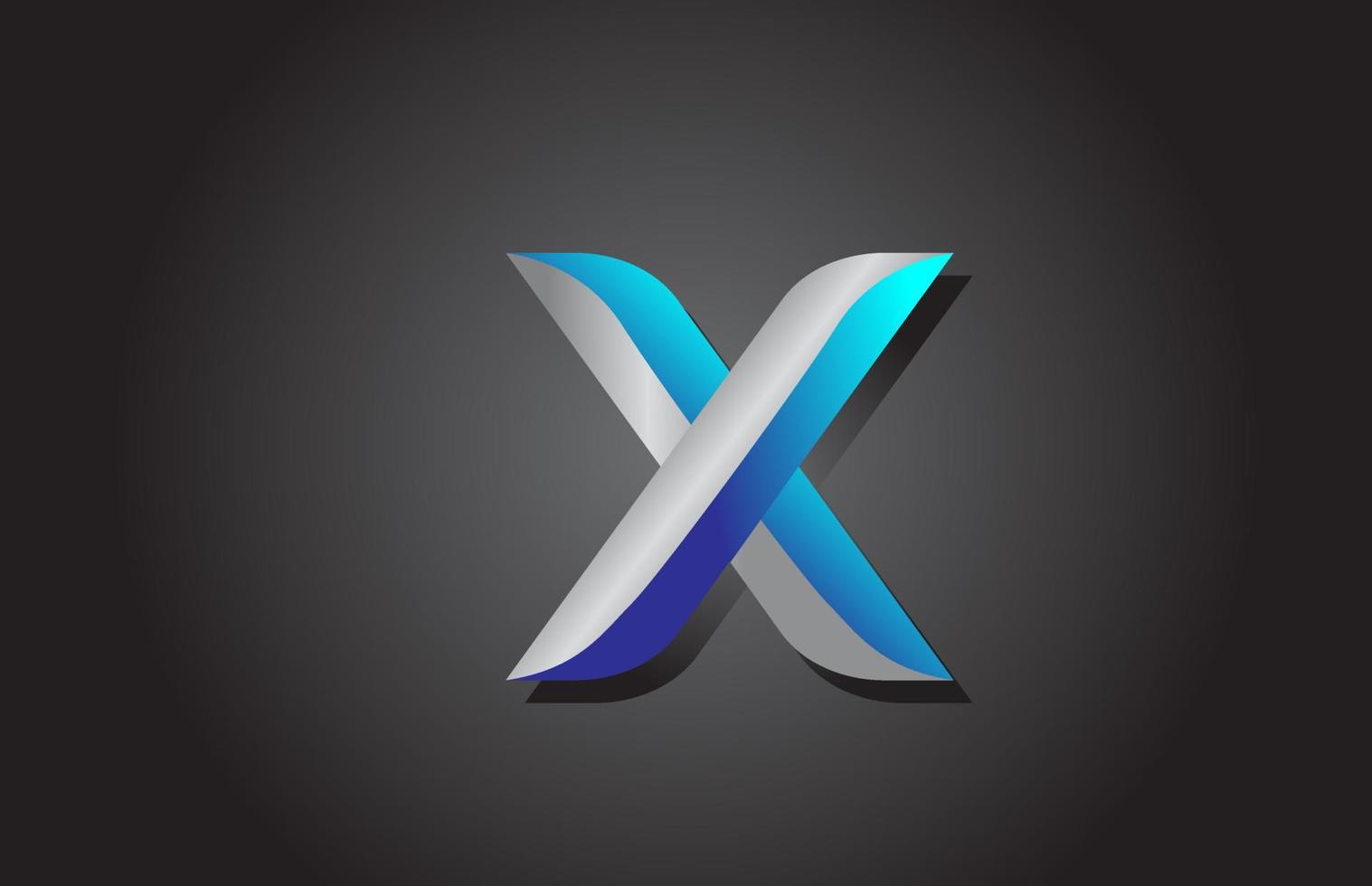 x ícone do logotipo da letra do alfabeto. design criativo para empresa e negócios vetor
