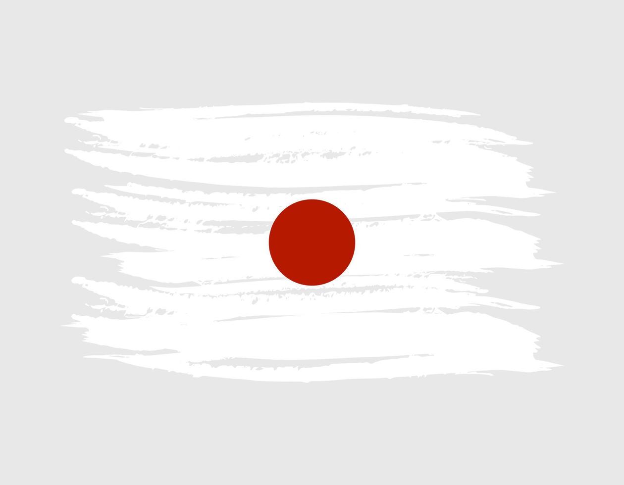 japão bandeira do país asiático vetor fundo ícone aquarela pincel seco tinta textura ilustração bandeira de celebração do dia da independência