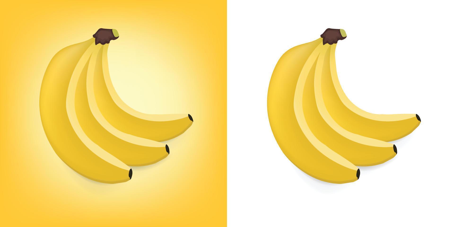 ilustração vetorial de banana arte de frutas vetor