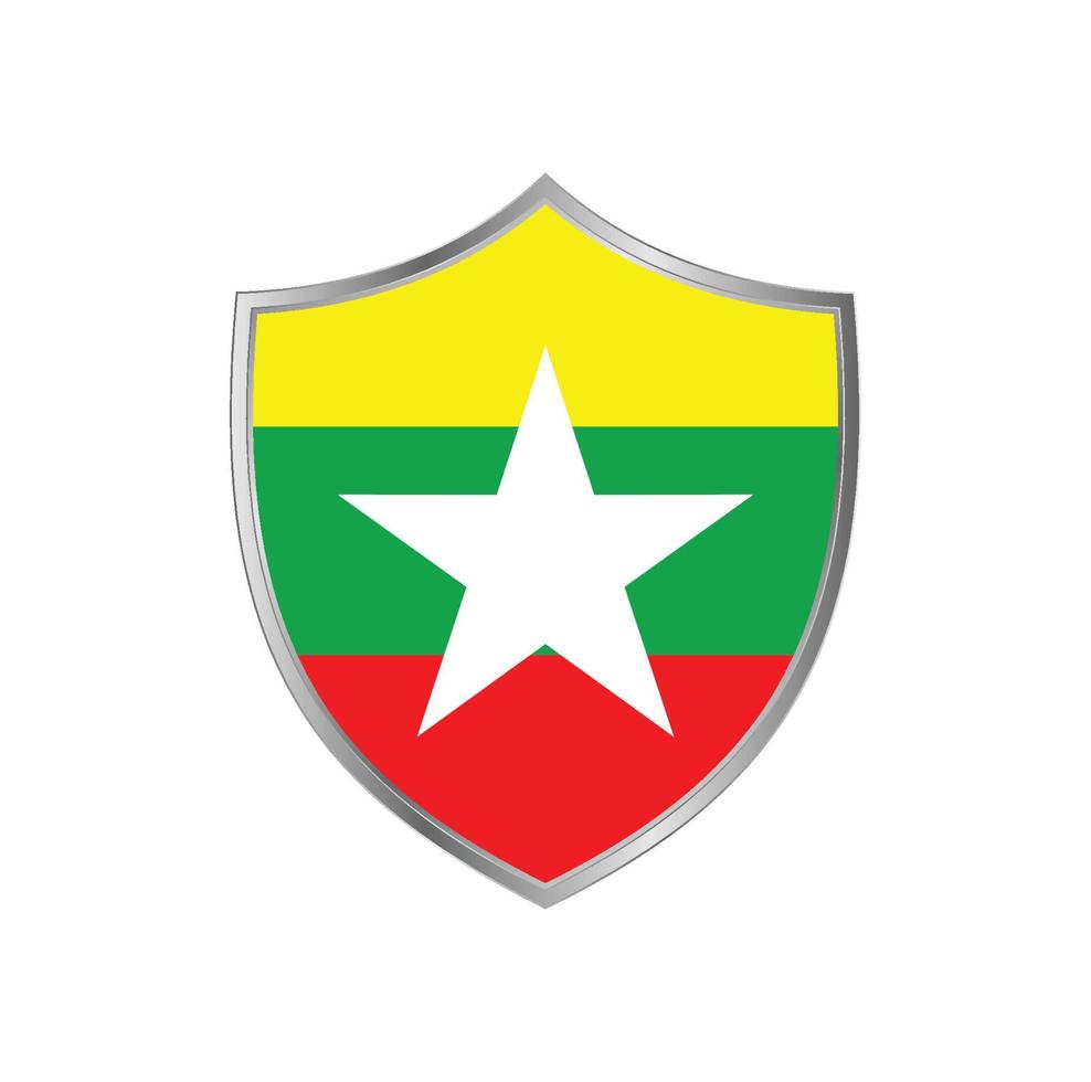 vetor de bandeira de myanmar