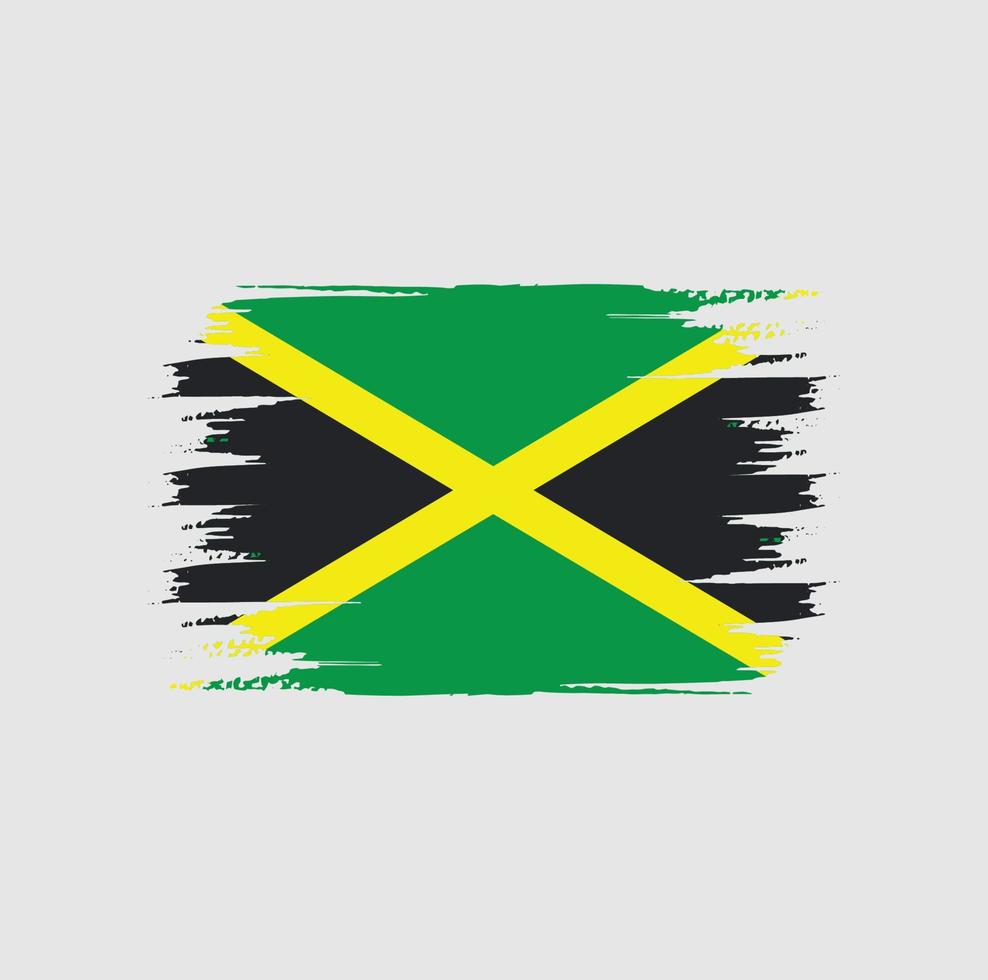 escova da bandeira da jamaica vetor