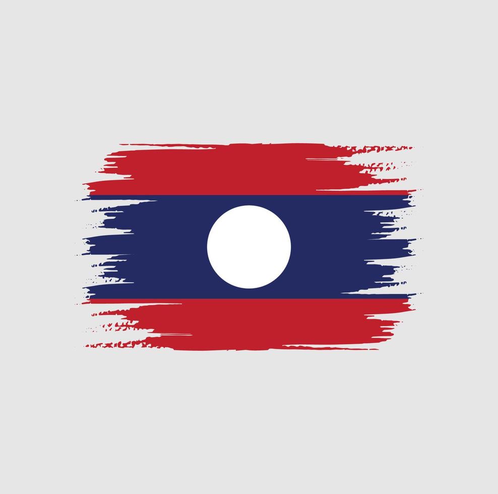 escova de bandeira do laos vetor