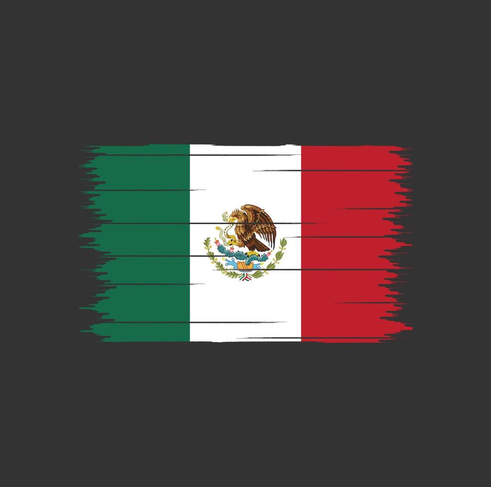 escova de bandeira do méxico vetor