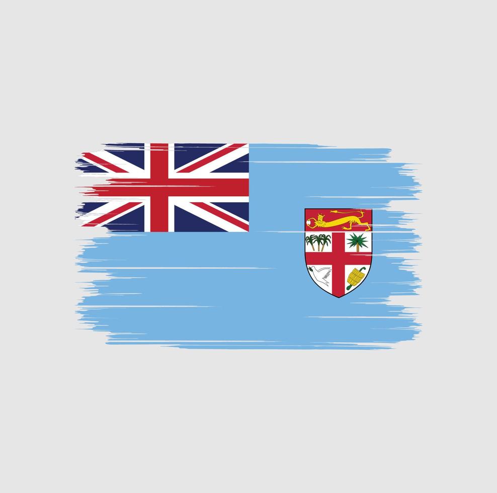 escova de bandeira de fiji vetor