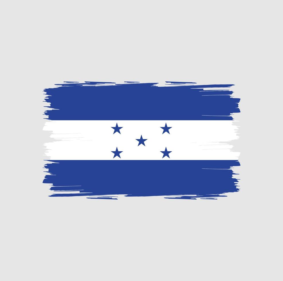 bandeira de honduras com estilo de pincel aquarela vetor