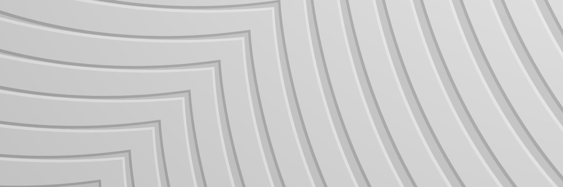 banner abstrato geométrico branco e cinza cor ilustração vetorial de fundo. vetor