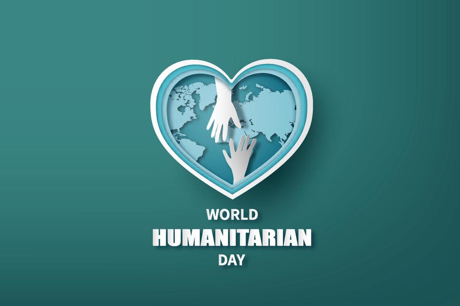 dia mundial humanitário vetor