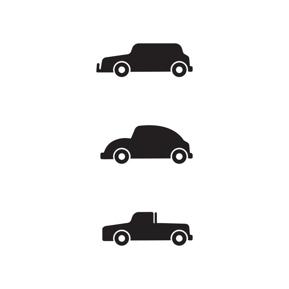 ícones de carro e automóveis de logotipo vetorial para ônibus de caminhão de viagem e outros sinais vetoriais de transporte design ilustração vetor