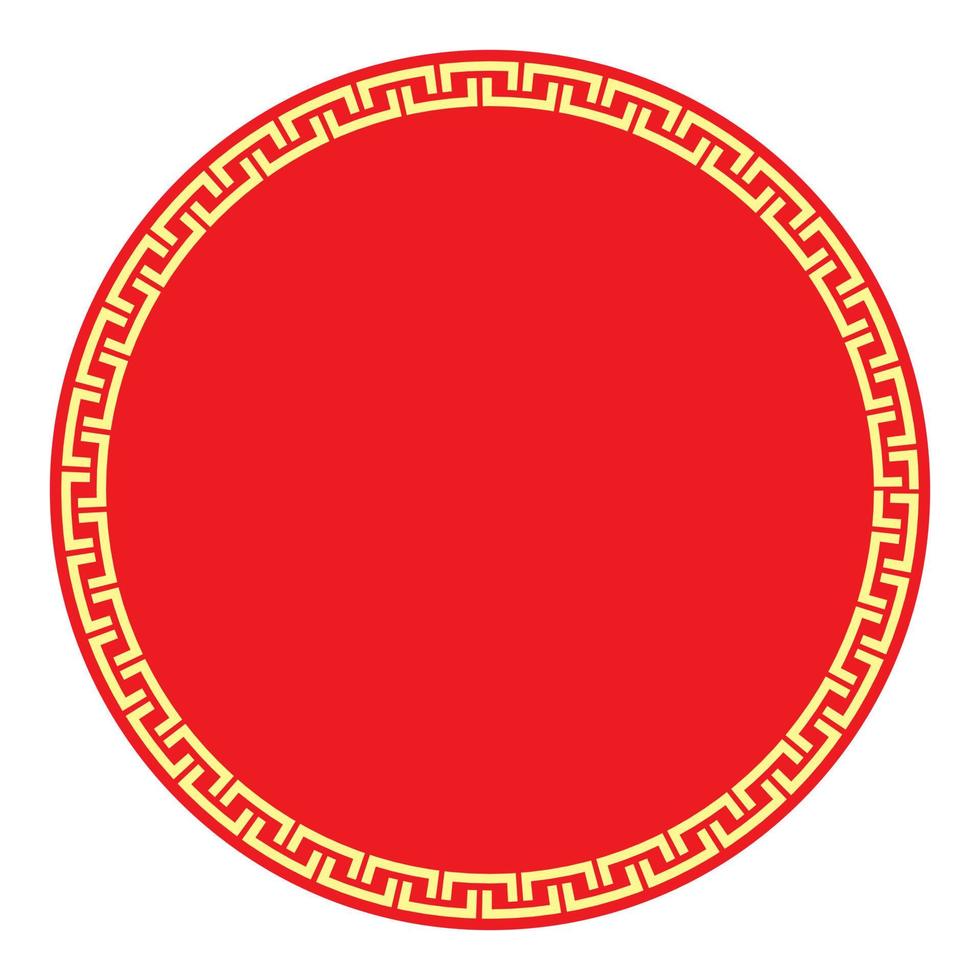 quadro de ano novo chinês. fronteira ornamental tradicional chinesa vetor