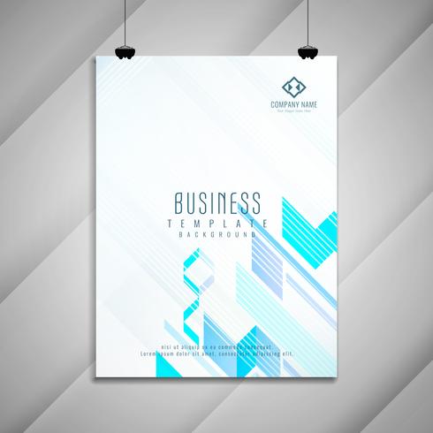 Design de modelo elegante de brochura de negócios abstratos vetor