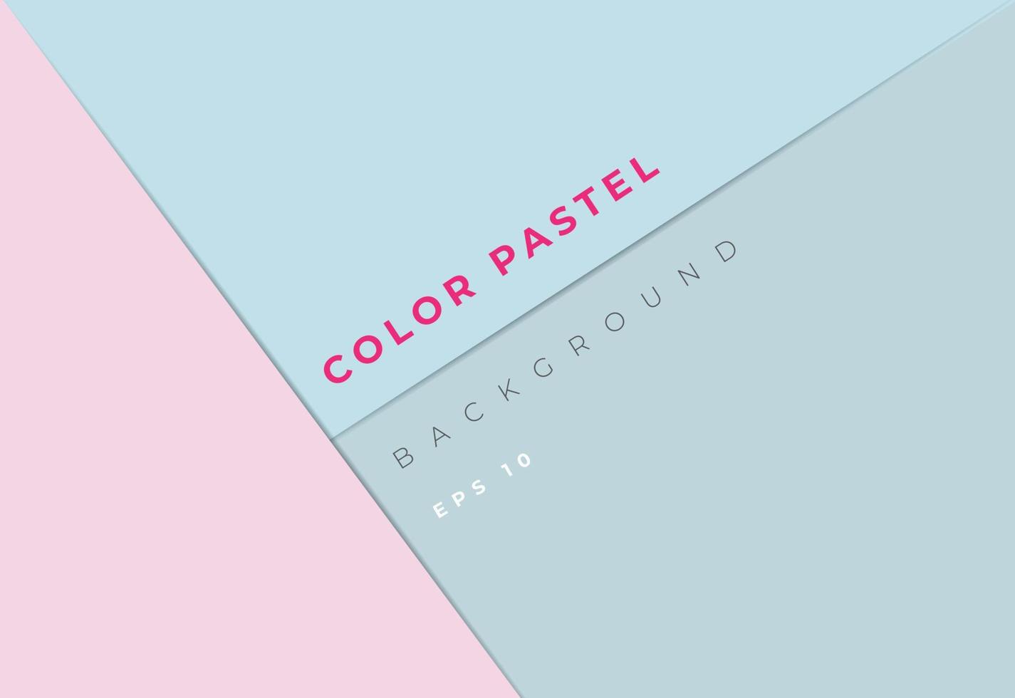 fundo pastel de cor azul e rosa. ilustração vetorial vetor