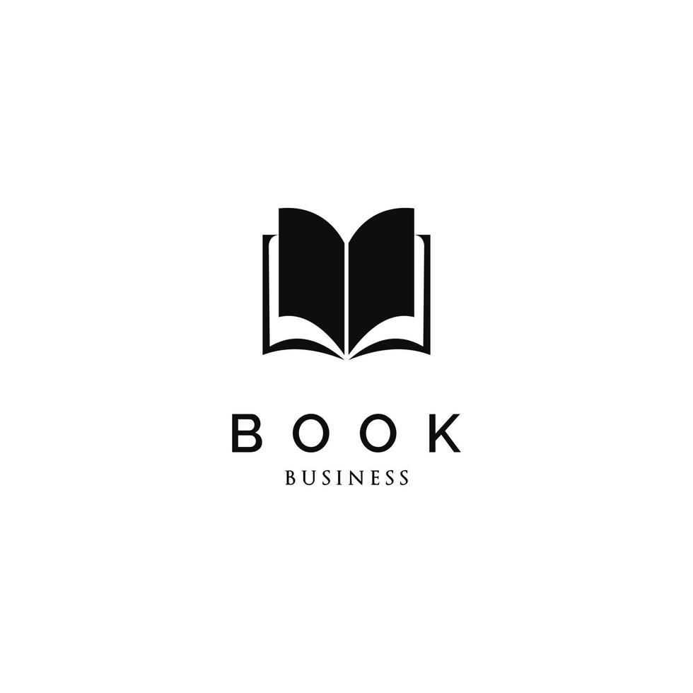 inspiração de design de logotipo de ícone de livro vetor