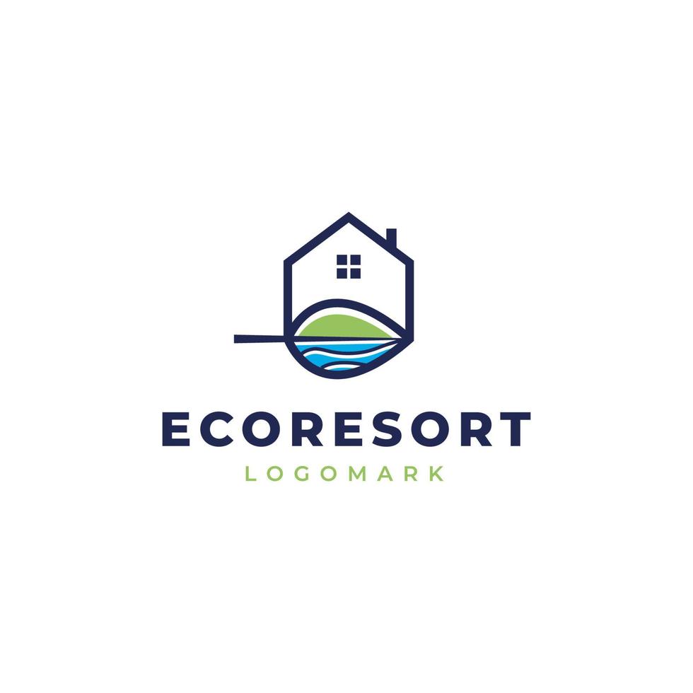 logotipo do eco resort vetor