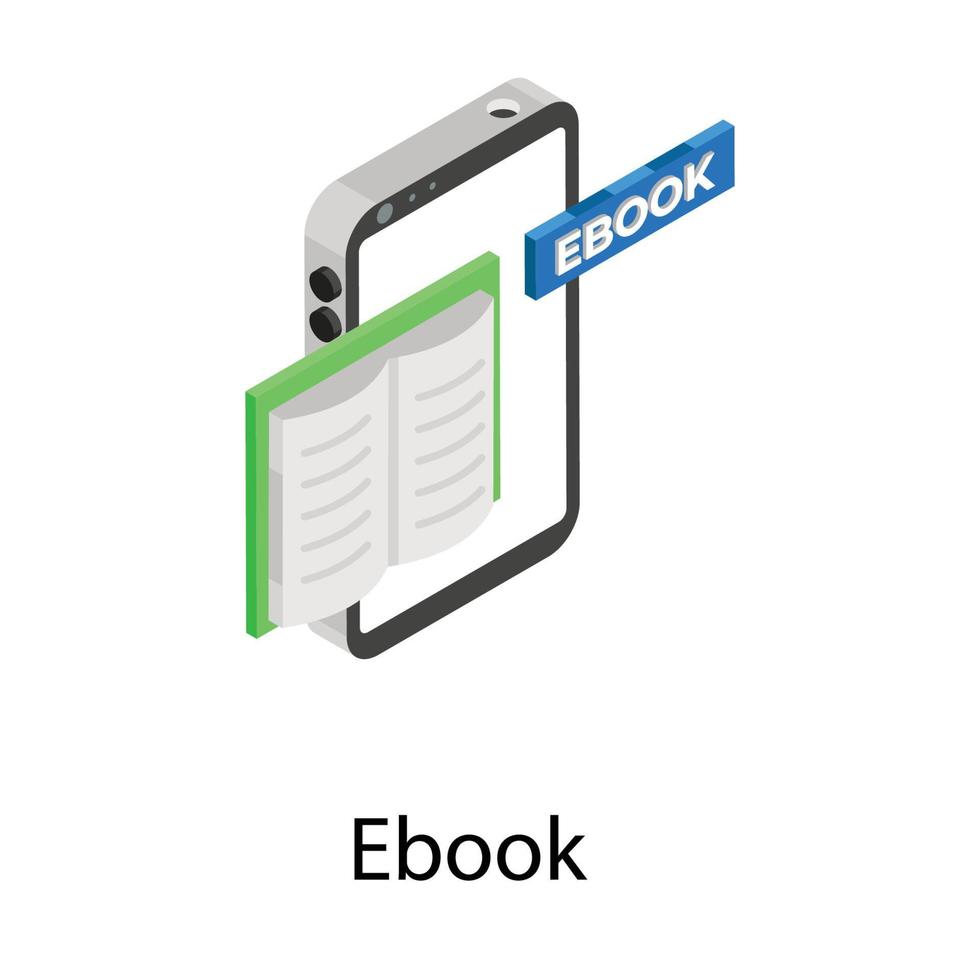 conceitos modernos de e-books vetor