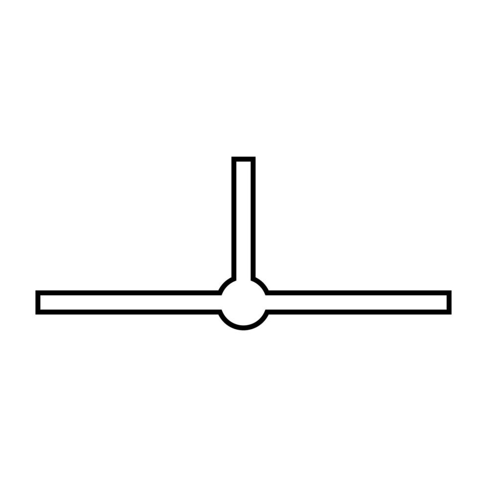 ícone de cor preta do segmento de rede de localização. vetor